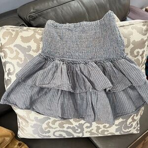 Ruffled mini skirt